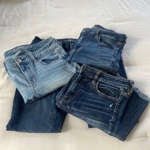 American Eagle Ladies jeans 👖 (4 pairs) Size 8